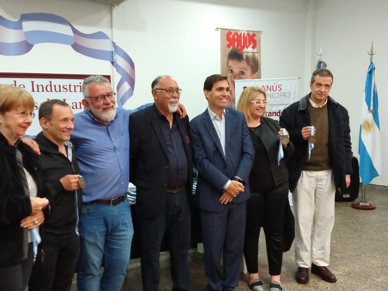 Representantes de PyMEs durante la entrega de la distinción del Ministerio de Producción bonaerense